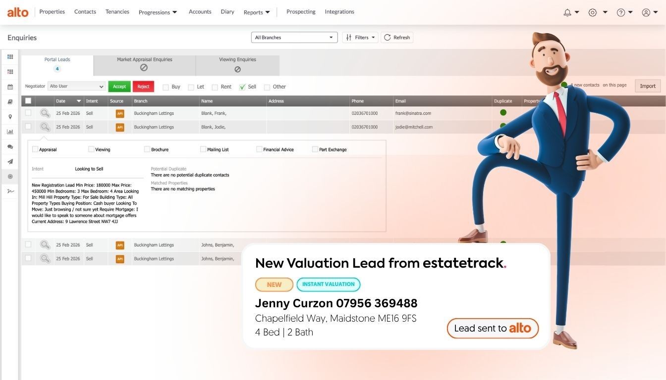Estate Track is Now Integrated with Alto